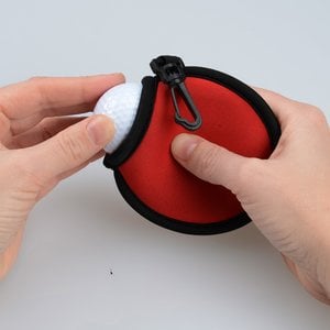 Additional Image 2 - a close up of a red and black pouch