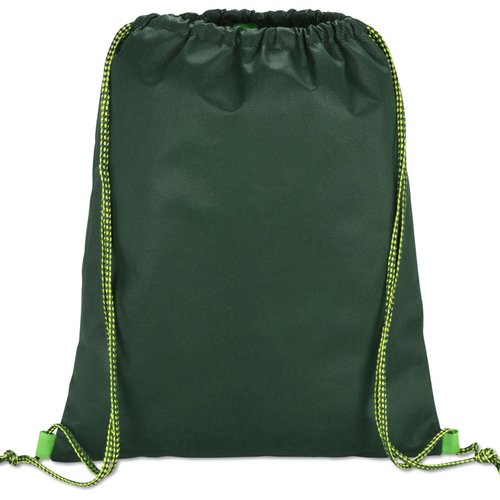 Additional Image 2 - a green backpack with string