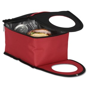 Additional Image 2 - a red and black bag with a hole in the top
