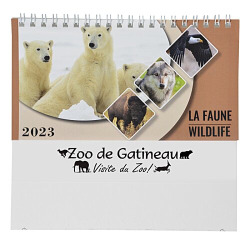 Wildlife Desk Calendar - French/English Image 1 of 4