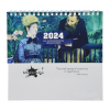 View Image 2 of 5 of Impressionists Desk Calendar  - French/English