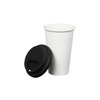 Additional Thumbnail Image 1 - a white cup with a black lid