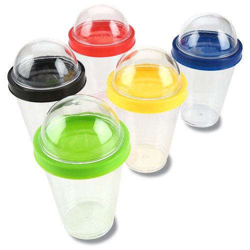 Additional Image 1 - a group of plastic cups with different colors