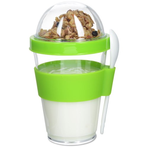Additional Image 2 - a green and white cup with a lid