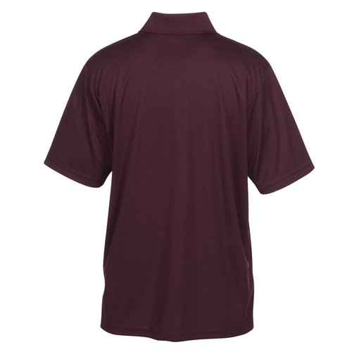 Additional Image 1 - a back view of a maroon shirt