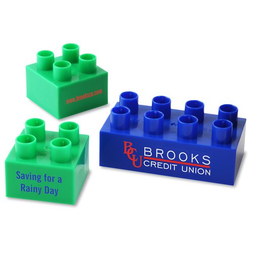 Additional Image 1 - a group of blue and green building blocks