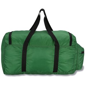 Additional Image 1 - a green duffel bag with black straps