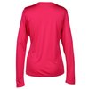 View Image 3 of 3 of Pro Team Wicking V-Neck Long Sleeve Tee - Ladies' - Embroidered