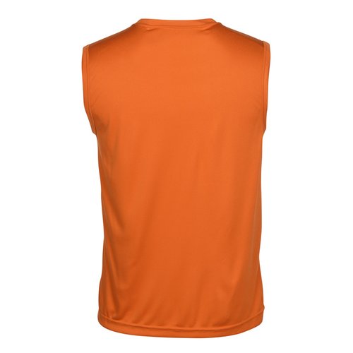 Additional Image 1 - a back view of an orange shirt