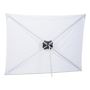 Additional Image 2 - a white umbrella with a black square on it