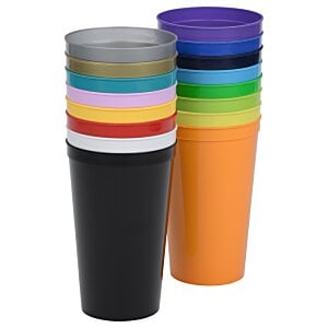 Additional Image 1 - a group of cups with colorful lids