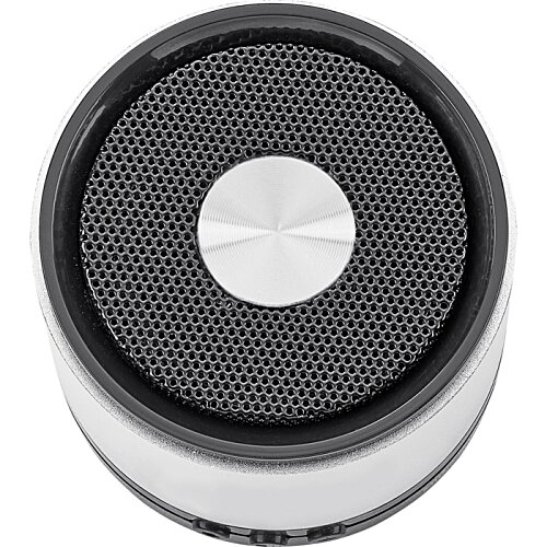 Additional Image 4 - a round black and white object with a silver circle