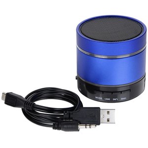 Additional Image 5 - a blue and black round object with a black cord