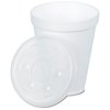 View Image 2 of 2 of Foam Hot/Cold Cup with Straw Slotted Lid - 10 oz.