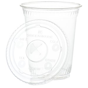 Additional Image 1 - a clear plastic cup and saucer
