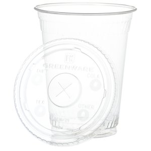 Additional Image 1 - a clear plastic cup on a white background