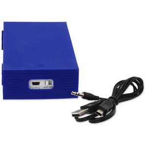 Additional Image 1 - a blue box with a black cord