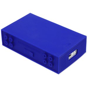 Additional Image 3 - a blue rectangular object with a white label