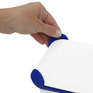Additional Image 1 - a hand holding a white and blue paper