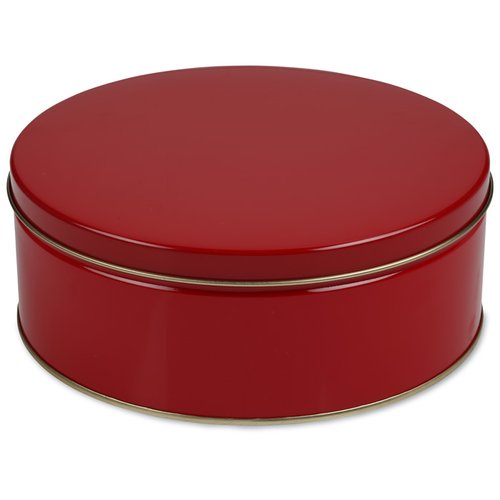 Additional Image 1 - a red round metal container