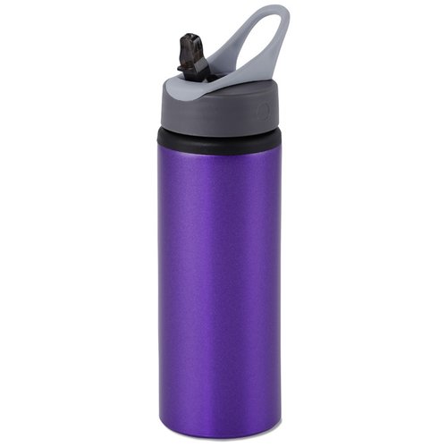 Additional Image 1 - a purple water bottle with a grey lid