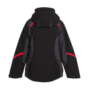 Additional Image 1 - a black jacket with red stripes