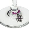 View Image 3 of 3 of Holiday Tree Wine Charm Set - Closeout