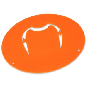 Additional Image 2 - an orange circle with a white outline on it