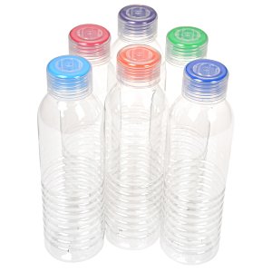 Additional Image 2 - a group of plastic bottles with colorful caps