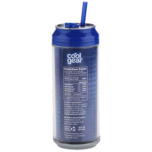 Additional Image 2 - a blue plastic bottle with a straw