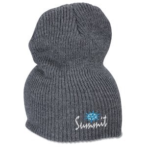 Additional Image 1 - a grey beanie with a logo on it