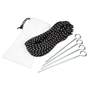 Additional Image 2 - a black wire and a white bag with silver pins