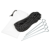 Additional Image 2 - a black wire and a white bag with silver pins