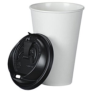 Additional Image 1 - a white cup with a black lid