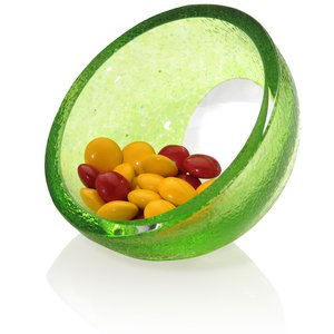Additional Image 1 - a green bowl with red and yellow objects inside