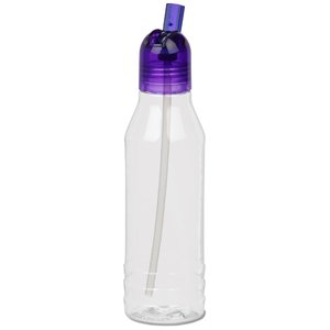 Additional Image 1 - a clear plastic bottle with purple cap