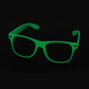 Additional Image 1 - a green glasses on a black background