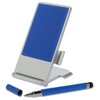 View Image 2 of 5 of Cell Phone Stand with Stylus Pen - Silver