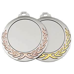 Additional Image 1 - a pair of medals with gold and silver designs