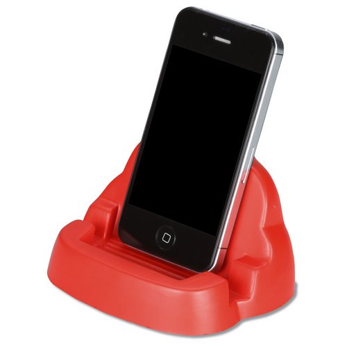 Additional Image 1 - a cell phone in a red charging device