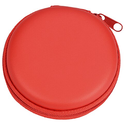 Additional Image 3 - a red round object with a zipper