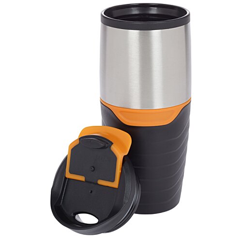Additional Image 1 - a stainless steel and black mug