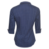 View Image 2 of 2 of Coal Harbour Tattersall Checked 3/4 Sleeve Shirt - Ladies'