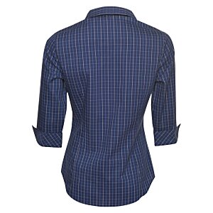 Additional Image 1 - a back of a blue shirt