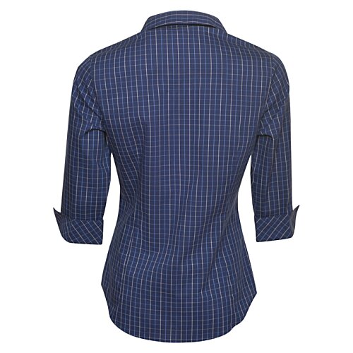 Additional Image 1 - a back of a blue shirt