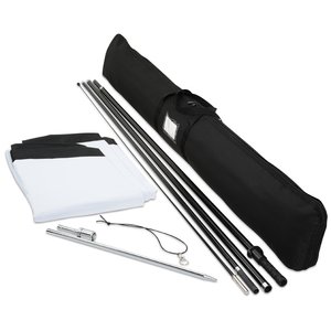 Additional Image 2 - a black case with a silver metal rod and a black bag