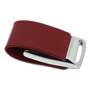 Additional Image 1 - a red belt buckle with a white metal buckle