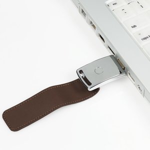 Additional Image 3 - a brown strap on a white surface