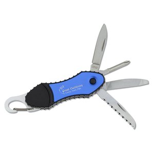 Additional Image 1 - a blue and black pocket knife