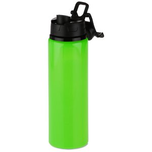 Additional Image 1 - a green water bottle with black lid